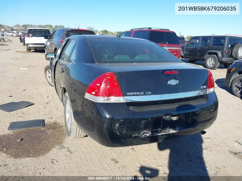 2007 Chevrolet Impala Ls VIN: 2G1WB58K679206035 Lot: 40848577