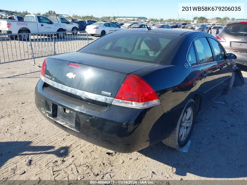 2007 Chevrolet Impala Ls VIN: 2G1WB58K679206035 Lot: 40848577