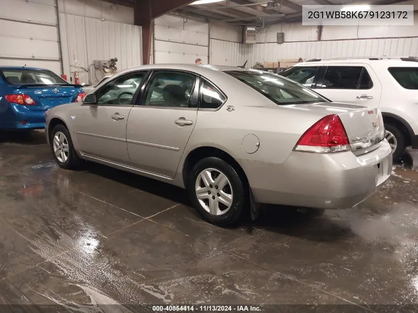 2007 Chevrolet Impala Ls VIN: 2G1WB58K679123172 Lot: 40854414