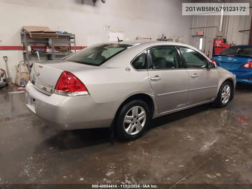 2007 Chevrolet Impala Ls VIN: 2G1WB58K679123172 Lot: 40854414