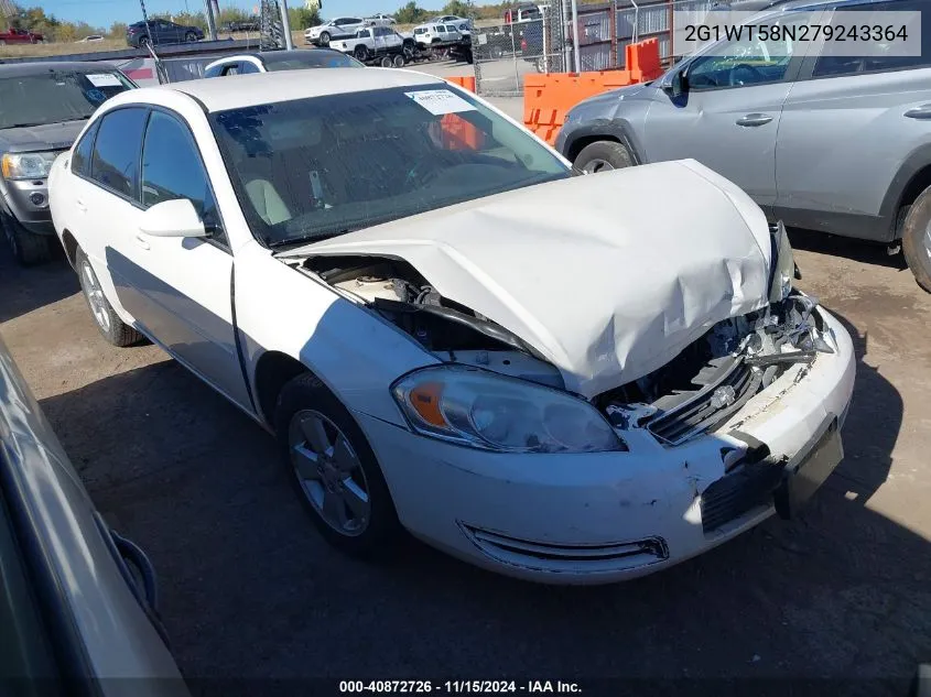 2007 Chevrolet Impala Lt VIN: 2G1WT58N279243364 Lot: 40872726