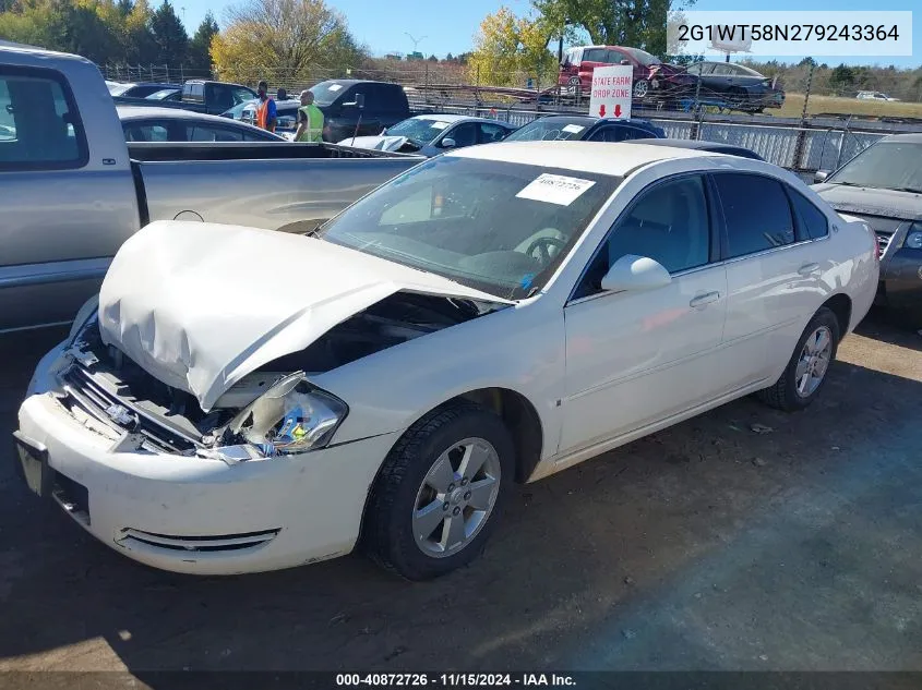 2007 Chevrolet Impala Lt VIN: 2G1WT58N279243364 Lot: 40872726