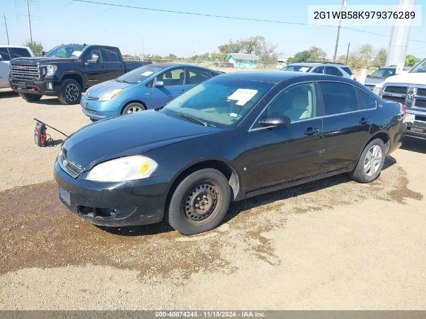 2007 Chevrolet Impala Ls VIN: 2G1WB58K979376289 Lot: 40874245