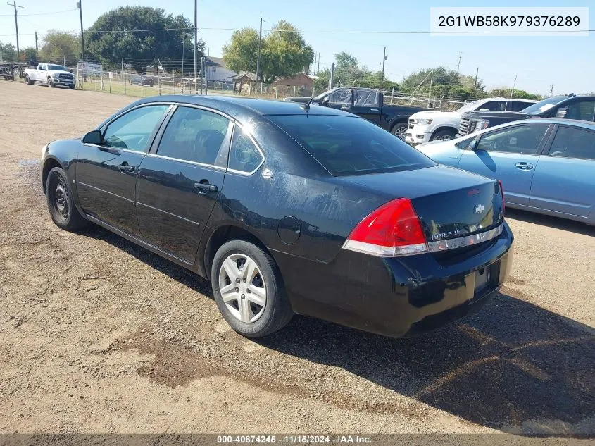 2007 Chevrolet Impala Ls VIN: 2G1WB58K979376289 Lot: 40874245