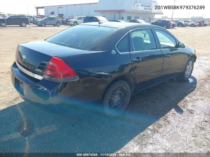 2007 Chevrolet Impala Ls VIN: 2G1WB58K979376289 Lot: 40874245