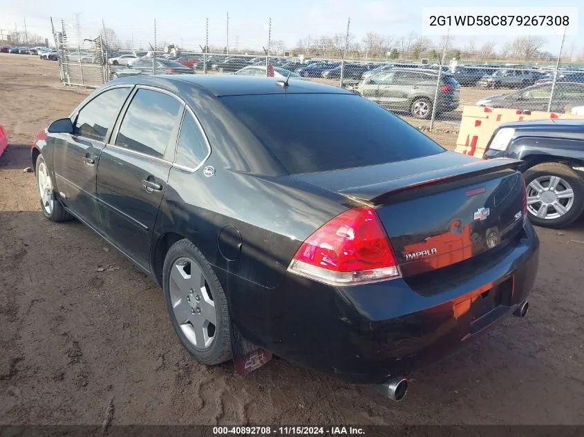 2007 Chevrolet Impala Ss VIN: 2G1WD58C879267308 Lot: 40892708