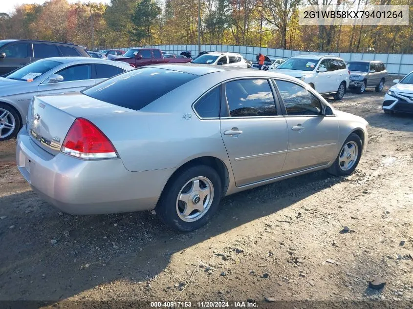 2007 Chevrolet Impala Ls VIN: 2G1WB58KX79401264 Lot: 40917153