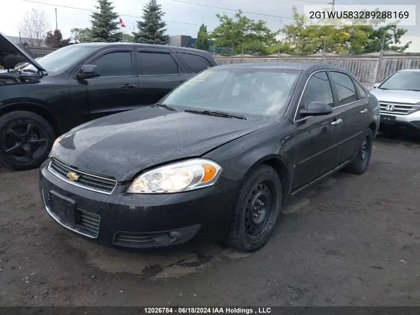 2008 Chevrolet Impala VIN: 2G1WU583289288169 Lot: 12026784