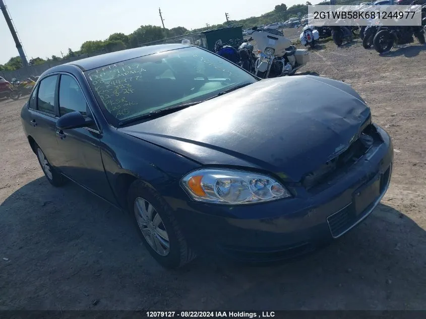 2008 Chevrolet Impala Ls VIN: 2G1WB58K681244977 Lot: 12079127