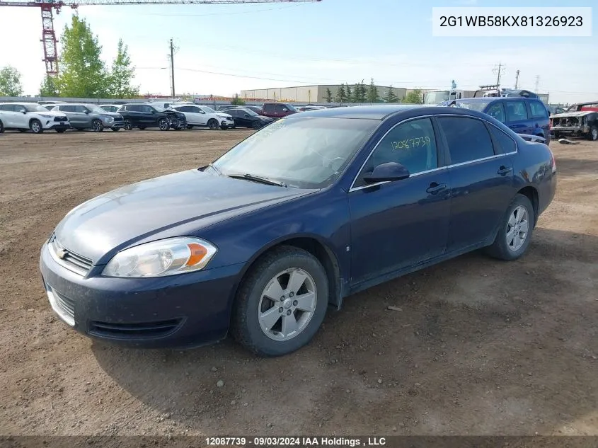 2G1WB58KX81326923 2008 Chevrolet Impala