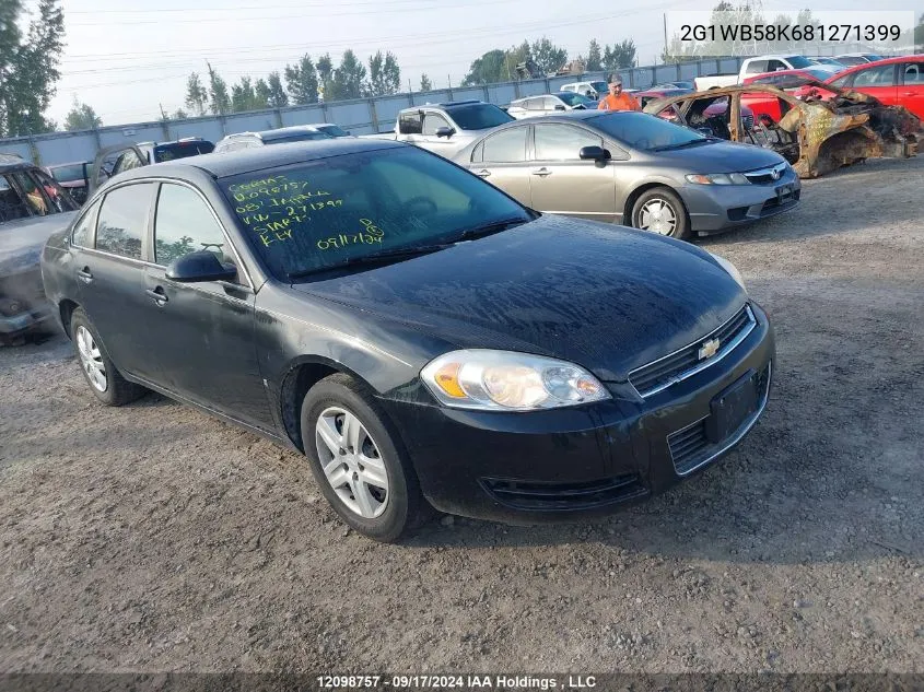 2008 Chevrolet Impala VIN: 2G1WB58K681271399 Lot: 12098757