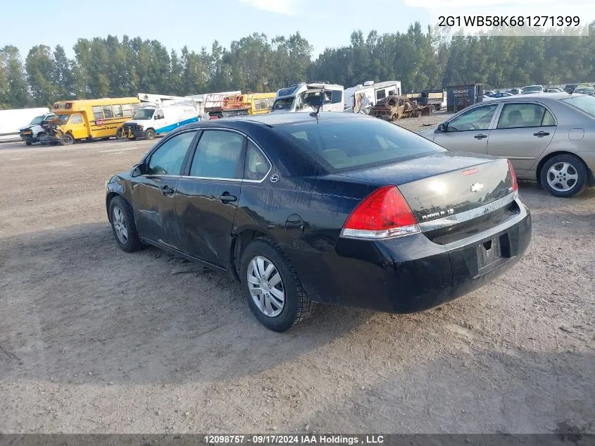 2008 Chevrolet Impala VIN: 2G1WB58K681271399 Lot: 12098757