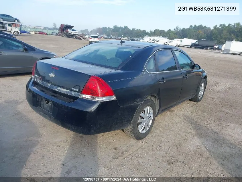 2008 Chevrolet Impala VIN: 2G1WB58K681271399 Lot: 12098757