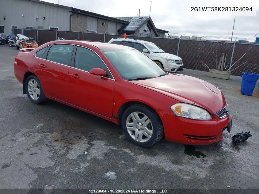 2008 Chevrolet Impala VIN: 2G1WT58K281324094 Lot: 12129604