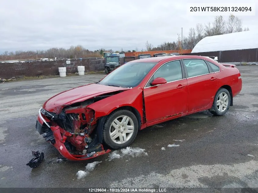 2008 Chevrolet Impala VIN: 2G1WT58K281324094 Lot: 12129604