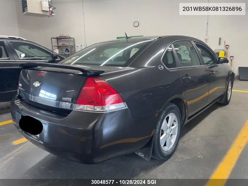 2008 Chevrolet Impala Ls VIN: 2G1WB58K081326896 Lot: 30048577