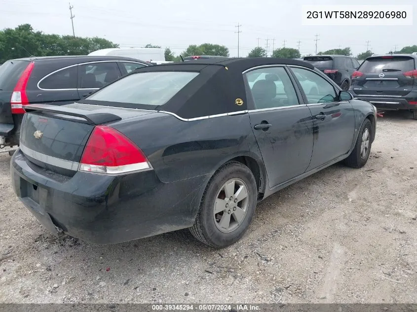 2G1WT58N289206980 2008 Chevrolet Impala Lt