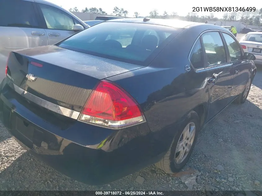 2008 Chevrolet Impala Ls VIN: 2G1WB58NX81346499 Lot: 39718072