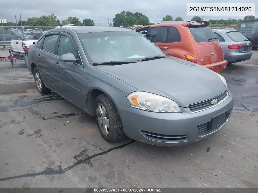 2008 Chevrolet Impala Lt VIN: 2G1WT55N681214020 Lot: 39937837