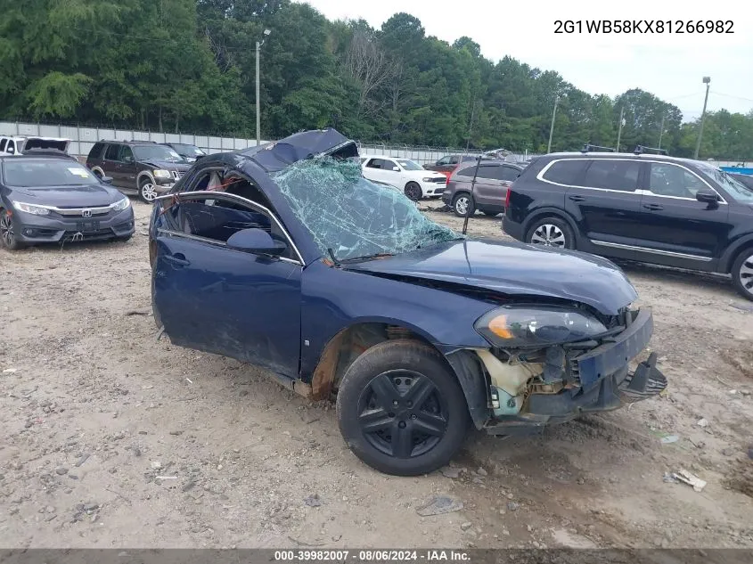 2008 Chevrolet Impala Ls VIN: 2G1WB58KX81266982 Lot: 39982007