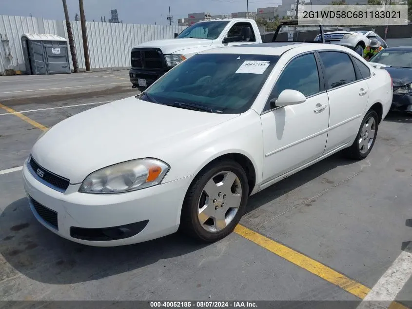 2008 Chevrolet Impala Ss VIN: 2G1WD58C681183021 Lot: 40052185