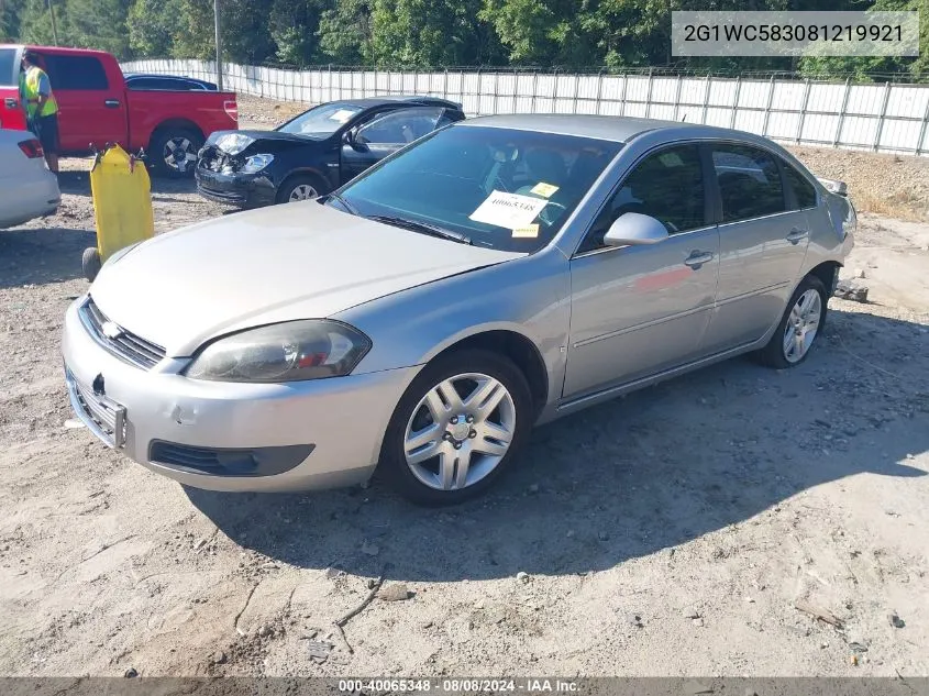 2G1WC583081219921 2008 Chevrolet Impala Lt