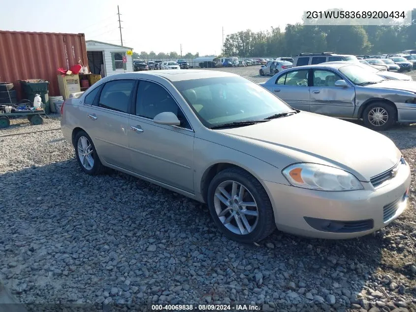 2G1WU583689200434 2008 Chevrolet Impala Ltz