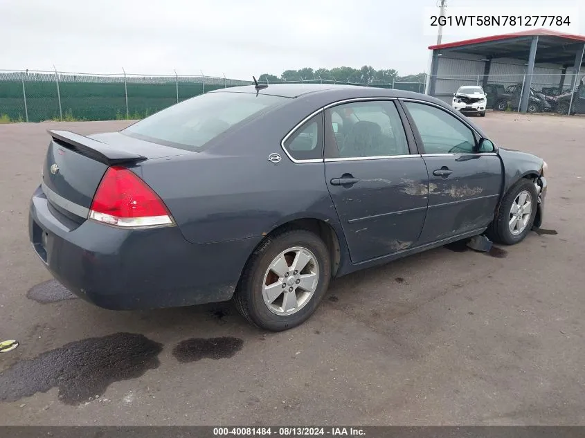 2G1WT58N781277784 2008 Chevrolet Impala Lt