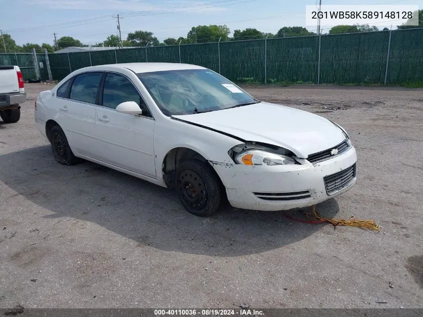 2008 Chevrolet Impala Ls VIN: 2G1WB58K589148128 Lot: 40110036