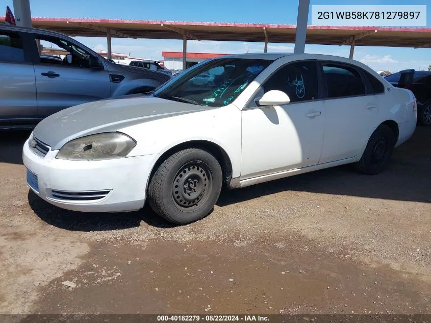 2008 Chevrolet Impala Ls VIN: 2G1WB58K781279897 Lot: 40182279