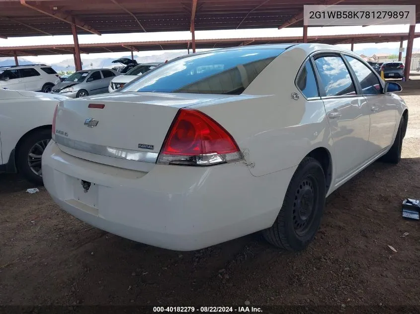 2008 Chevrolet Impala Ls VIN: 2G1WB58K781279897 Lot: 40182279