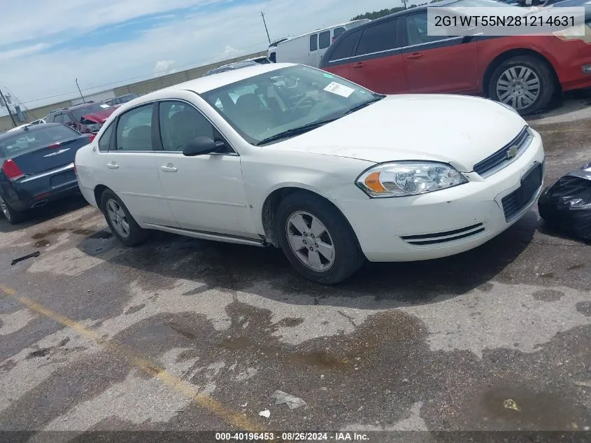 2G1WT55N281214631 2008 Chevrolet Impala Lt