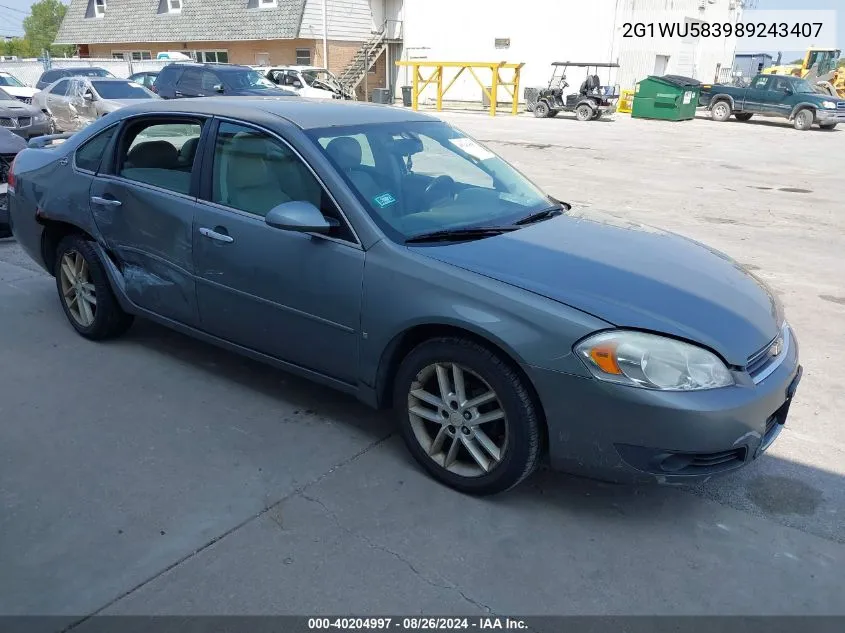 2G1WU583989243407 2008 Chevrolet Impala Ltz