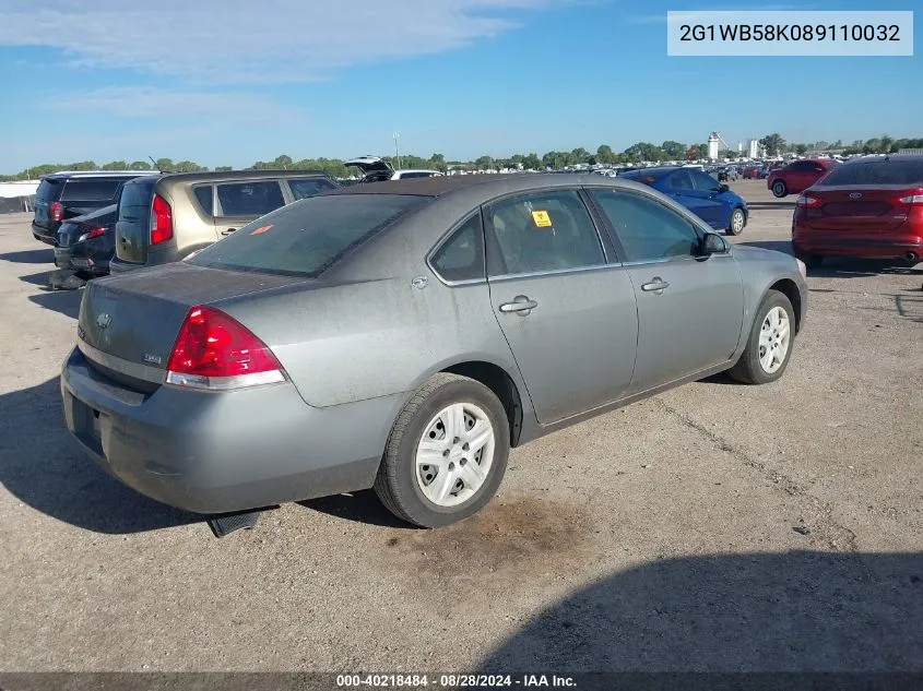 2G1WB58K089110032 2008 Chevrolet Impala Ls