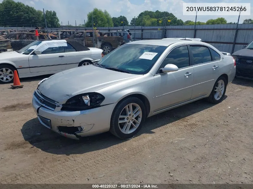 2008 Chevrolet Impala Ltz VIN: 2G1WU583781245266 Lot: 40220327