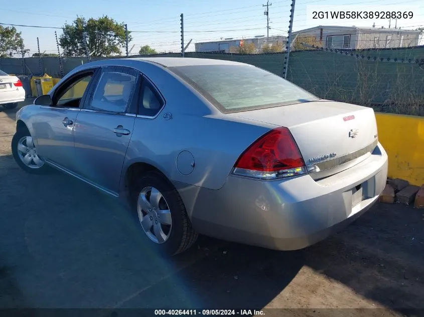 2008 Chevrolet Impala Ls VIN: 2G1WB58K389288369 Lot: 40264411