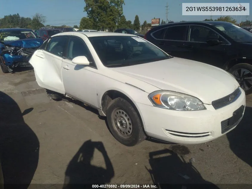 2G1WS553981263634 2008 Chevrolet Impala Police