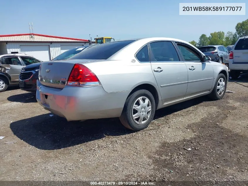 2G1WB58K589177077 2008 Chevrolet Impala Ls