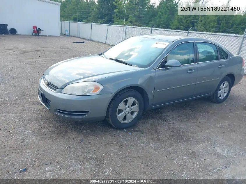 2008 Chevrolet Impala Lt VIN: 2G1WT55N189221460 Lot: 40277731