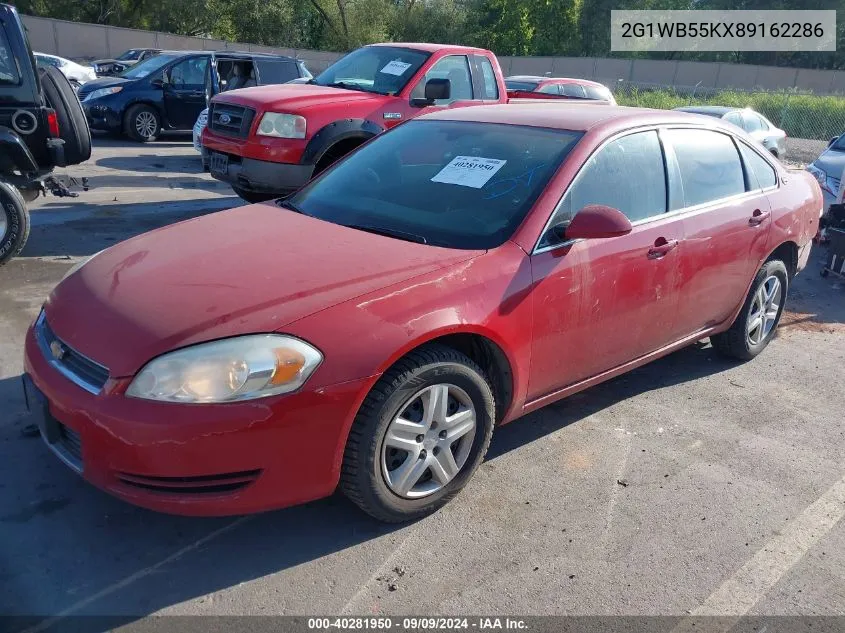 2008 Chevrolet Impala Ls VIN: 2G1WB55KX89162286 Lot: 40281950