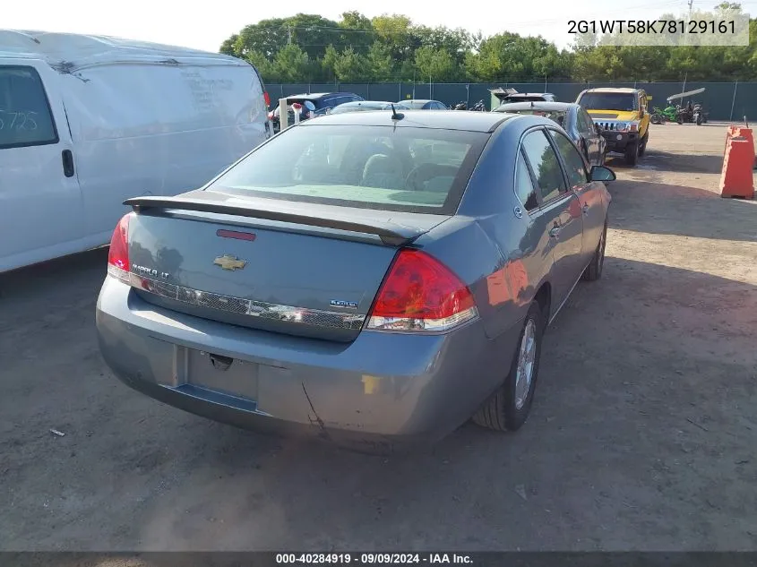 2008 Chevrolet Impala Lt VIN: 2G1WT58K78129161 Lot: 40284919