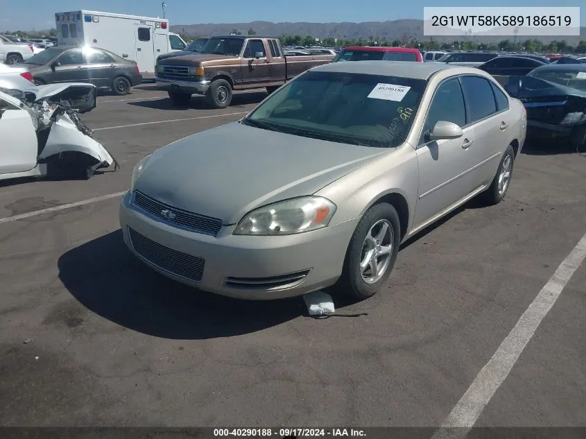 2008 Chevrolet Impala Lt VIN: 2G1WT58K589186519 Lot: 40290188