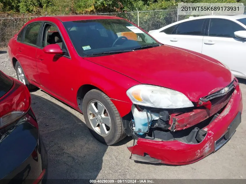 2008 Chevrolet Impala Lt VIN: 2G1WT55K689173931 Lot: 40290309