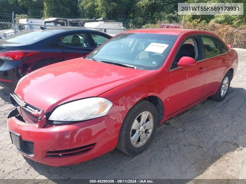 2008 Chevrolet Impala Lt VIN: 2G1WT55K689173931 Lot: 40290309