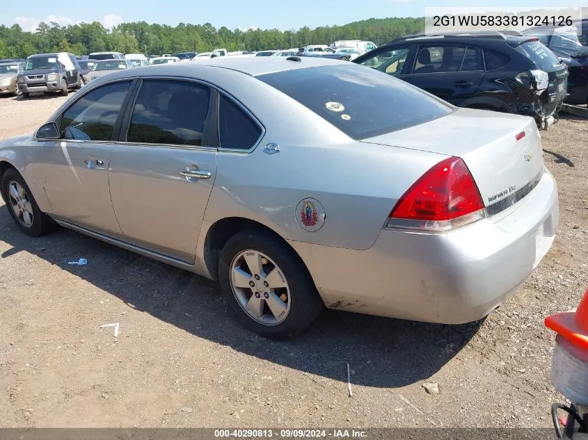 2G1WU583381324126 2008 Chevrolet Impala Ltz