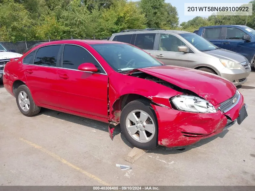 2008 Chevrolet Impala Lt VIN: 2G1WT58N689100922 Lot: 40306405