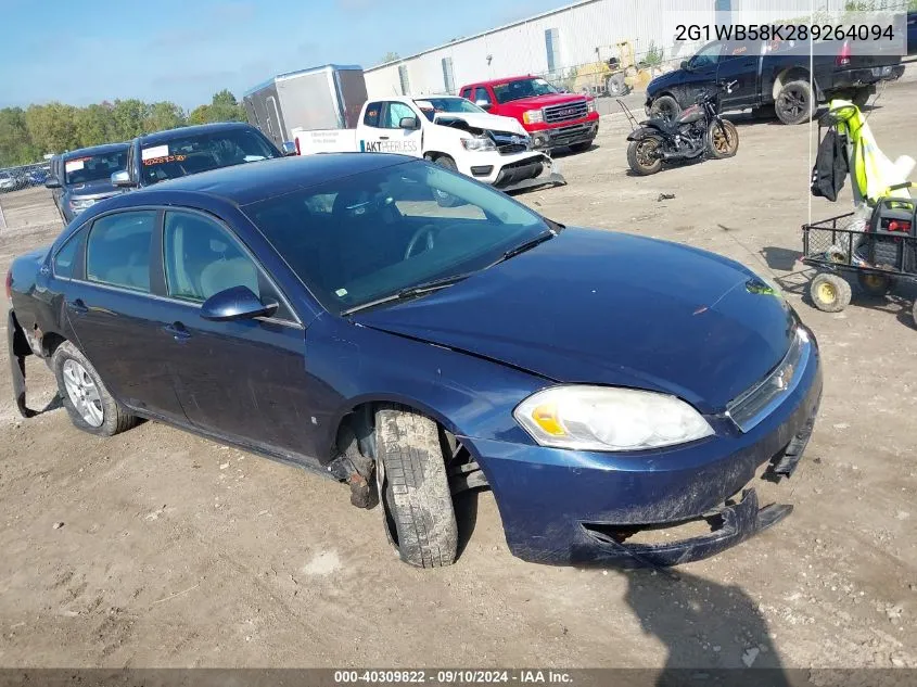 2008 Chevrolet Impala Ls VIN: 2G1WB58K289264094 Lot: 40309822