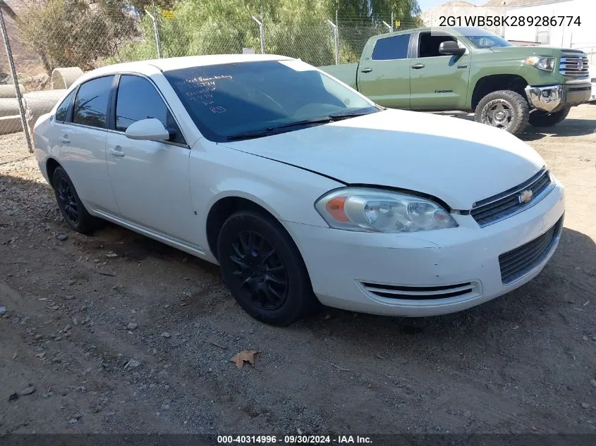 2008 Chevrolet Impala Ls VIN: 2G1WB58K289286774 Lot: 40314996