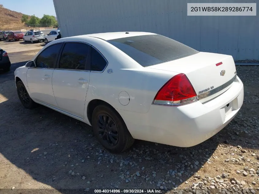 2G1WB58K289286774 2008 Chevrolet Impala Ls