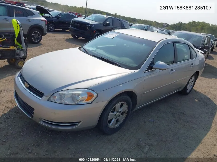 2G1WT58K881285107 2008 Chevrolet Impala Lt